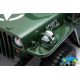 Camión Eléctrico Infantil Jeep Willys Army EE.UU Verde Claro 4X4 12V 2.4G