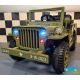 Camión Eléctrico Infantil Jeep Willys Army EE.UU Verde Claro 4X4 12V 2.4G