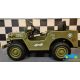 Camión Eléctrico Infantil Jeep Willys Army EE.UU Verde Claro 4X4 12V 2.4G