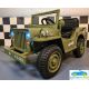 Camión Eléctrico Infantil Jeep Willys Army EE.UU Verde Claro 4X4 12V 2.4G