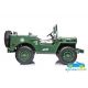 Coche Eléctrico Infantil Verde Jeep Willys Army EE.UU 4X4 12V 3 Asientos 2.4G