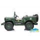 Coche Eléctrico Infantil Verde Jeep Willys Army EE.UU 4X4 12V 3 Asientos 2.4G