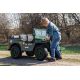 Coche Eléctrico Infantil Verde Jeep Willys Army EE.UU 4X4 12V 3 Asientos 2.4G