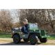 Coche Eléctrico Infantil Verde Jeep Willys Army EE.UU 4X4 12V 3 Asientos 2.4G