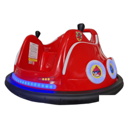 Coche Eléctrico Infantil de Choque Angry Birds 6V 2.4G Rojo