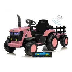 Tractor Eléctrico para Niños FASTRAC 12v 2.4G con remolque