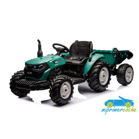 TRACTOR ELÉCTRICO PARA NIÑOS HC306 24V CON REMOLQUE Y MANDO