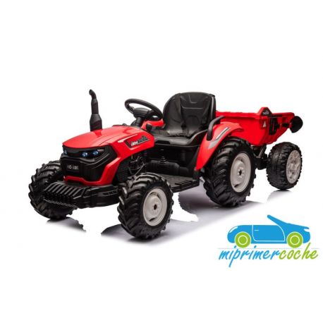 TRACTOR ELÉCTRICO PARA NIÑOS HC306 24V CON REMOLQUE Y MANDO