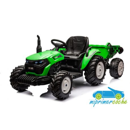 TRACTOR ELÉCTRICO PARA NIÑOS HC306 24V CON REMOLQUE Y MANDO