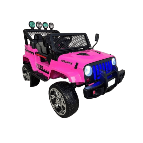 Coche Electrico Infantil MONSTER JEEP 4X4 NEGRO METALIZADO 2 PLAZAS