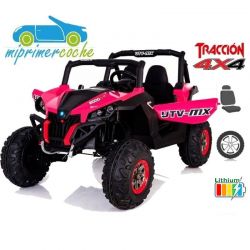 TODOTERRENO ELÉCTRICO INFANTIL BUGGY UTV-MX 24V 4X4 2 PLAZAS BATERÍA LITIO 