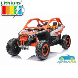 TODOTERRENO ELÉCTRICO INFANTIL BUGGY CAN-AM MAVERICK 24V 4x4 2 PLAZAS BATERÍA LITIO 