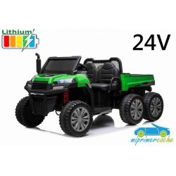 Todoterreno Eléctrico Infantil Rider XL 24V 4X6 Batería litio Volquete Trasero 2.4G 4x4