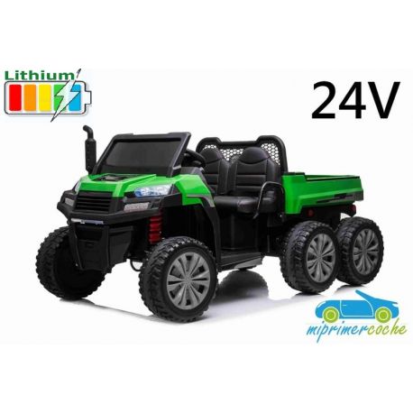 Todoterreno Eléctrico Infantil Rider XL 24V 4X6 Batería litio Volquete Trasero 2.4G 4x4