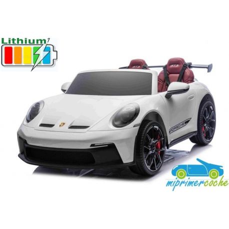 Coche eléctrico para niños PORSCHE 911 GT3 24V 4x4 2 PLAZAS BATERÍA LITIO