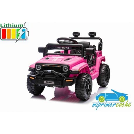 Todoterreno Eléctrico Para Niños OFFROAD SUPER 12V Mando 2.4G Batería Litio