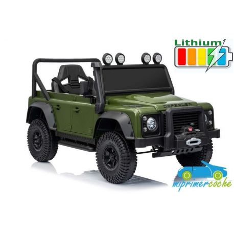 Todoterreno Eléctrico Infantil LAND ROVER DEFENDER SVX 4X4 12V Mando 2.4G Batería Litio