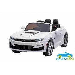 Coche Eléctrico Infantil Chevrolet Camaro 12v 2.4G Blanco