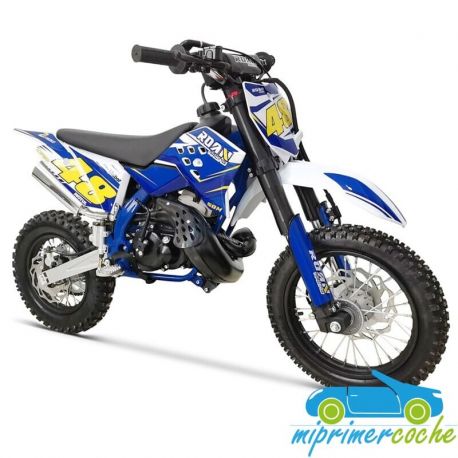 Pit Bike Minicross 50M-2 50cc 2 Tiempos para Niños | Moto de Gasolina 12''