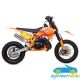 Pit Bike Minicross 50M-2 50cc 2 Tiempos para Niños | Moto de Gasolina 12''