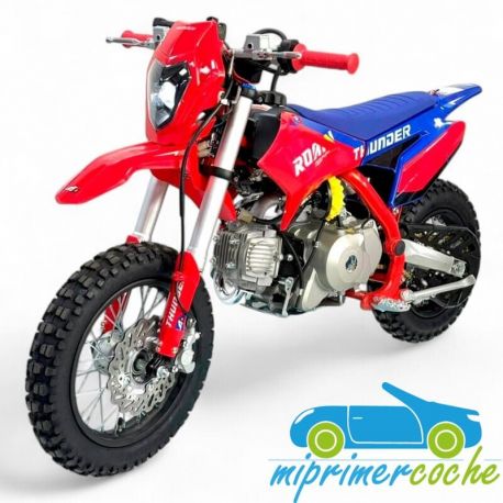 Pit bike de gasolina para niños THUNDER 90CC automático 4 tiempos 12'