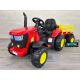 Tractor Eléctrico para Niños FASTRAC 12v 2.4G con remolque