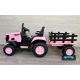 Tractor Eléctrico para Niños FASTRAC 12v 2.4G con remolque