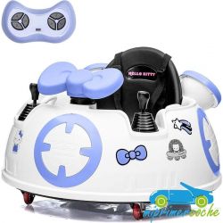Coche Eléctrico Infantil de Choques HELLO KITTY 6V con Mando a Distancia