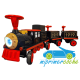 Tren Eléctrico Infantil 4 Motores 12V 3 plazas con dos vagones