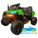 Camión Granjero Infantil RIDER VERDE 12V 4X4 2 PLAZAS CON VOLQUETE