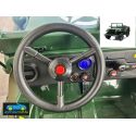 Volante para Coche Eléctrico Infantil Jeep Army Willys 3 plazas