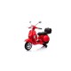 Moto Eléctrica para niños VESPA PIAGGIO 12V color rojo
