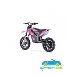 Moto eléctrica ECO TIGER CROSS 24V 500W color rosa