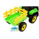 Tractor Eléctrico para Niños BLOW TRUCK 12v AZUL 2.4G con remolque