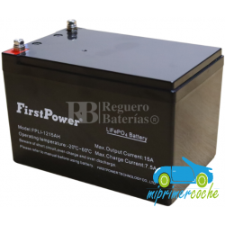 Batería Litio Fosfato de Hierro 12v 15 amperios