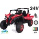 TODOTERRENO INFANTIL BUGGY UTV 4X4 24V PANTALLA MP4 2 PLAZAS 