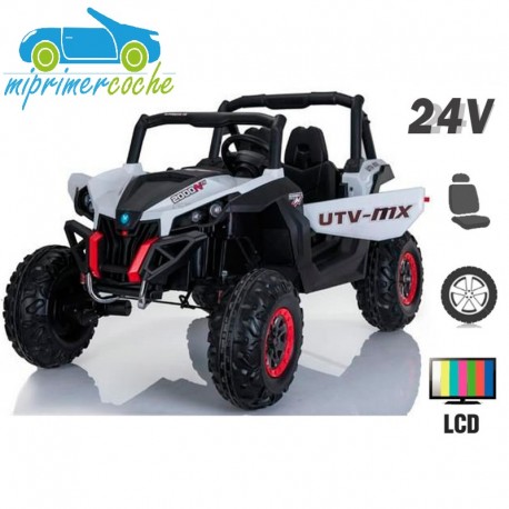 TODOTERRENO INFANTIL BUGGY UTV 4X4 24V PANTALLA MP4 2 PLAZAS 