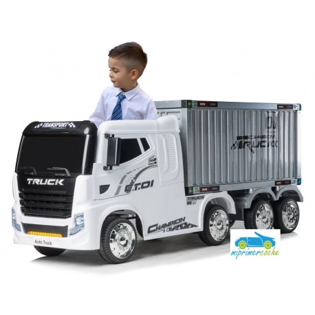 Camión BC TRUCK BLANCO 4x4 12v 1 plaza 2.4G