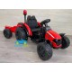 TRACTOR ELÉCTRICO INFANTIL CON REMOLQUE MI PRIMER COCHE ROJO 12V