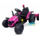 TRACTOR ELÉCTRICO INFANTIL CON REMOLQUE MI PRIMER COCHE ROJO 12V