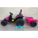 TRACTOR ELÉCTRICO INFANTIL CON REMOLQUE MI PRIMER COCHE ROJO 12V