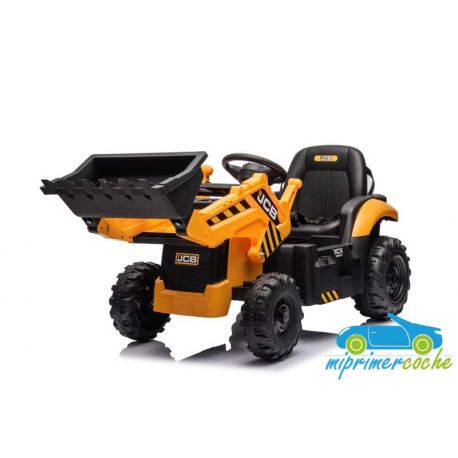 TRACTOR PARA NIÑOS JCB SITEMASTER 12V 2.4G CON PALA
