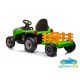 TRACTOR ELÉCTRICO INFANTIL CON REMOLQUE LABOR 12V