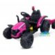 TRACTOR ELÉCTRICO INFANTIL CON REMOLQUE MI PRIMER COCHE ROJO 12V