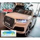 Coche eléctrico para niños ÁUDI Q7 12V BLANCO Modelo 2017 2.4G ruedas de caucho