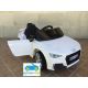 Coche eléctrico para niños AUDI TT RS BLANCO 12V control parental2.4G