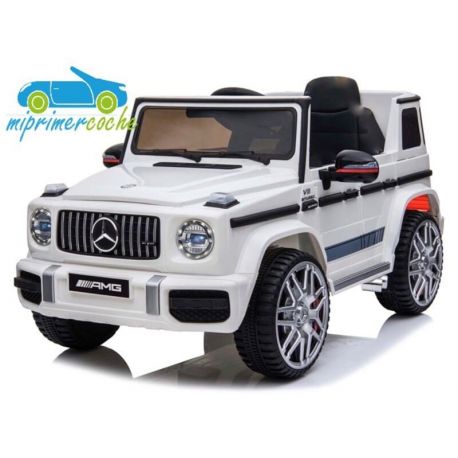COCHE INFANTIL MERCEDES G63 12V Blanco 2.4G