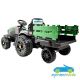 Tractor Eléctrico para Niños TRAC 7100 12V STYLE FENDT 2.4G con remolque