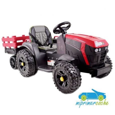 Tractor Eléctrico para Niños TRAC 7100 12V STYLE FENDT 2.4G con remolque
