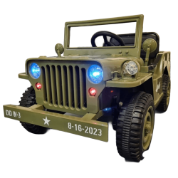 JEEP WILLYS ARMY EE.UU VERDE CLARO 4x4 12V 2.4G 